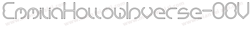 EmmiliaHollowInverse-O8Vd字体转换