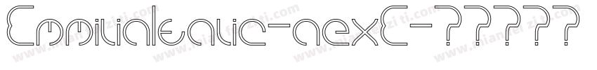 EmmiliaItalic-aexE字体转换
