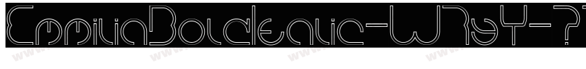 EmmiliaBoldItalic-W7yY字体转换