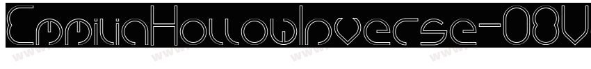 EmmiliaHollowInverse-O8Vd字体转换