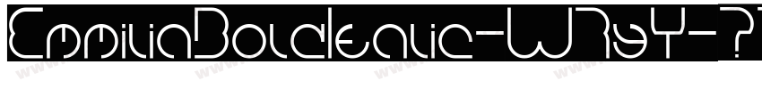 EmmiliaBoldItalic-W7yY字体转换