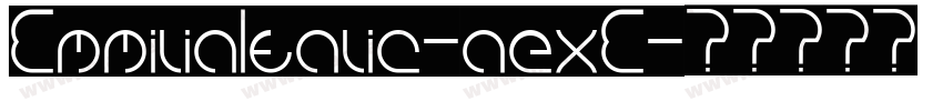 EmmiliaItalic-aexE字体转换