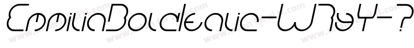 EmmiliaBoldItalic-W7yY字体转换