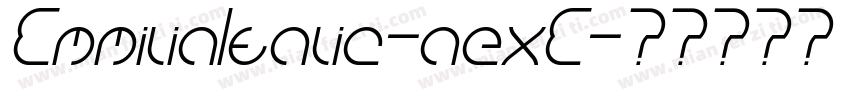 EmmiliaItalic-aexE字体转换