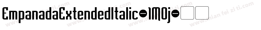 EmpanadaExtendedItalic-1MOj字体转换