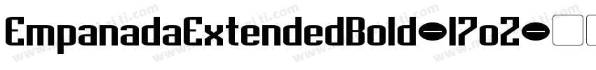 EmpanadaExtendedBold-l7oZ字体转换
