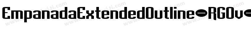 EmpanadaExtendedOutline-RGOv字体转换
