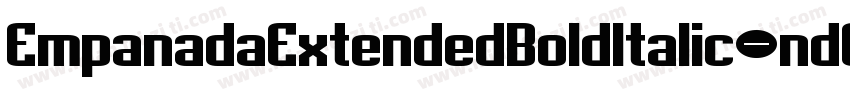 EmpanadaExtendedBoldItalic-nd0R字体转换