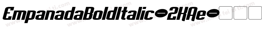 EmpanadaBoldItalic-2KAe字体转换