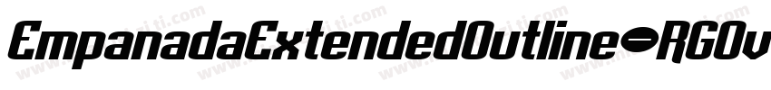 EmpanadaExtendedOutline-RGOv字体转换