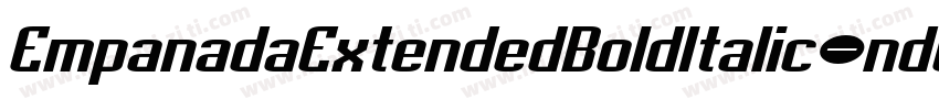 EmpanadaExtendedBoldItalic-nd0R字体转换