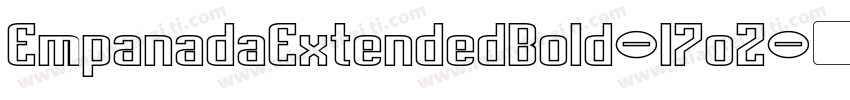 EmpanadaExtendedBold-l7oZ字体转换