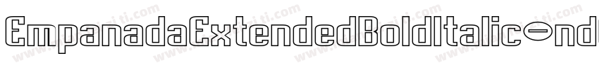 EmpanadaExtendedBoldItalic-nd0R字体转换