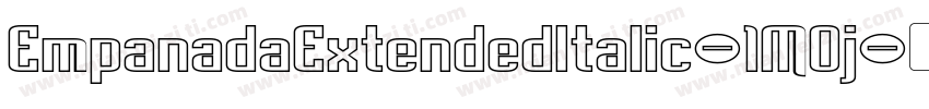 EmpanadaExtendedItalic-1MOj字体转换