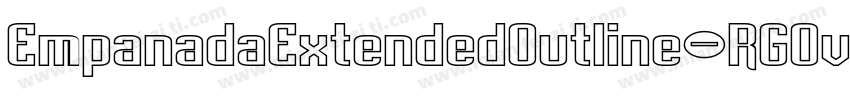 EmpanadaExtendedOutline-RGOv字体转换