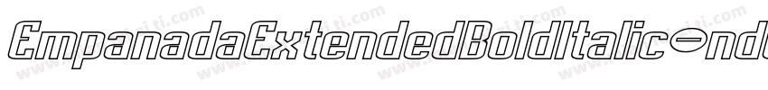 EmpanadaExtendedBoldItalic-nd0R字体转换