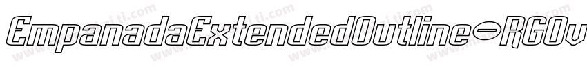 EmpanadaExtendedOutline-RGOv字体转换