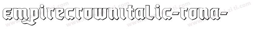 EmpireCrownItalic-ROnA字体转换