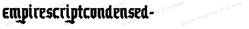 EmpireScriptCondensed字体转换