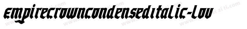 EmpireCrownCondensedItalic-loVd字体转换