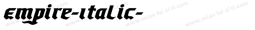 Empire-Italic字体转换
