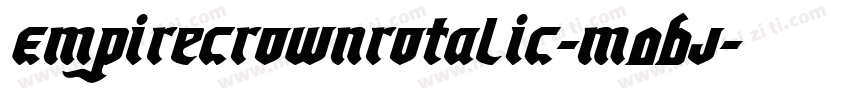 EmpireCrownRotalic-M0BJ字体转换
