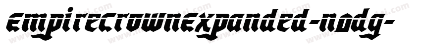 EmpireCrownExpanded-n0Dg字体转换