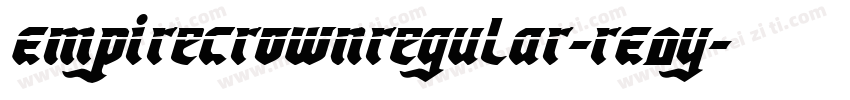 EmpireCrownRegular-rE0y字体转换