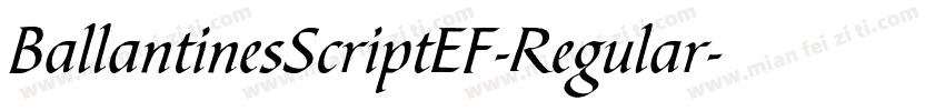 BallantinesScriptEF-Regular字体转换