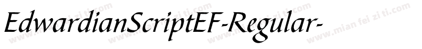 EdwardianScriptEF-Regular字体转换