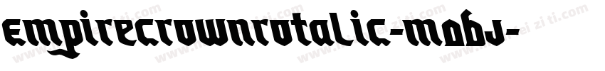 EmpireCrownRotalic-M0BJ字体转换