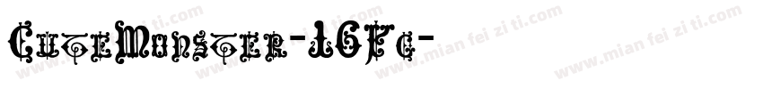 CuteMonster-16Xg字体转换
