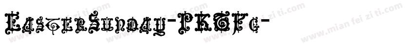 EasterSunday-PKZXg字体转换
