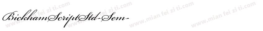 BickhamScriptStd-Sem字体转换