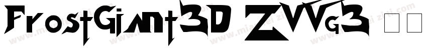 FrostGiant3D-ZVVg3字体转换
