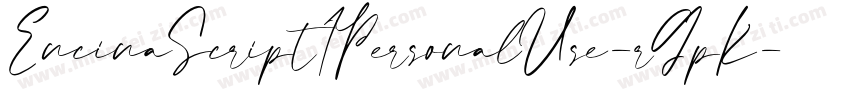 EncinaScript1PersonalUse-rGpK字体转换