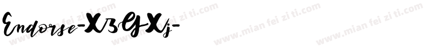 Endorse-X3GXj字体转换