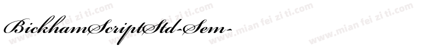 BickhamScriptStd-Sem字体转换
