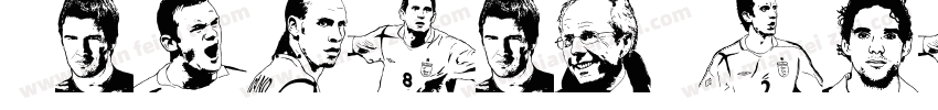 EnglandSquad2006-wyyn字体转换