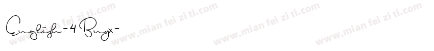 English-4Bnyx字体转换