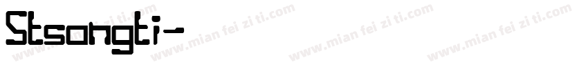 Stsongti字体转换