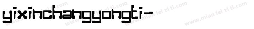 yixinchangyongti字体转换