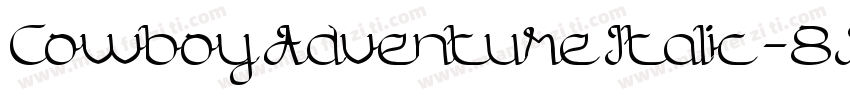 CowboyAdventureItalic-8MMzM字体转换