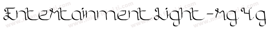 EntertainmentLight-rg4g7字体转换