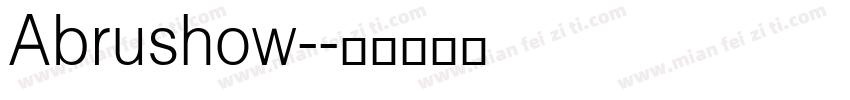Abrushow-字体转换