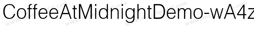 CoffeeAtMidnightDemo-wA4z字体转换
