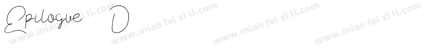 Epilogue-09D4字体转换