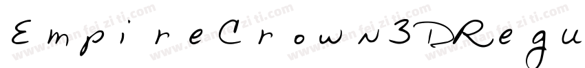 EmpireCrown3DRegular-yl7Y字体转换