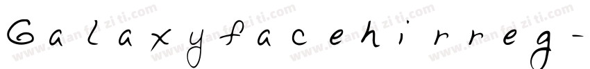 Galaxyfacehirreg-r3p9字体转换