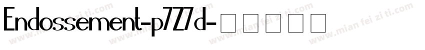 Endossement-p7Z7d字体转换